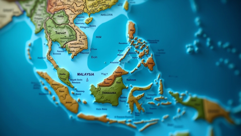 Geographic map of Southeast Asia showing Malaysia and neighboring RCEP and CPTPP member countries