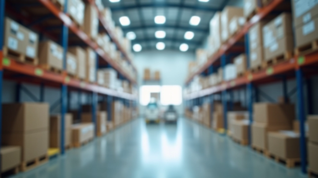 Warehouse logistics operation showing compliance documentation and supply chain tracking systems